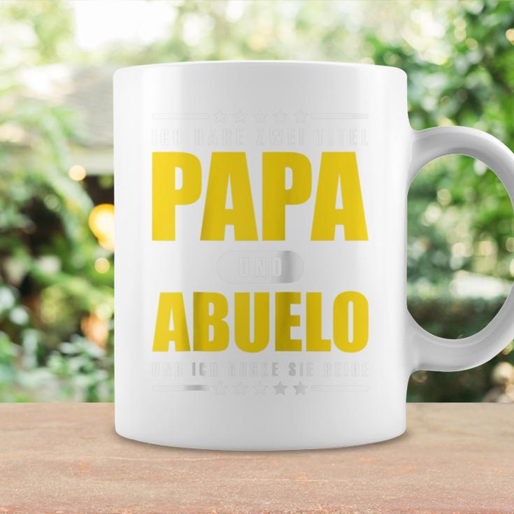 Ich Habe Zwei Titel Papa Und Abuelo Opa Spanien Raglan Tassen Geschenkideen