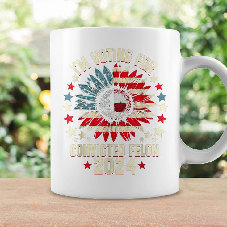 I'm Voting For A Felon In 2024 Men Us Flag Convicted Felon Coffee Mug Gifts ideas