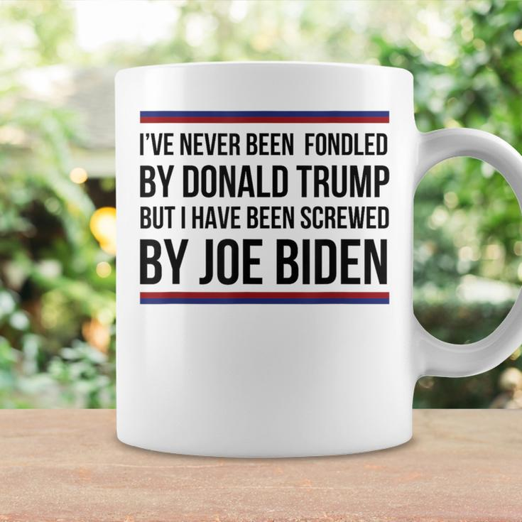 I've Never Been Fondled By Donald Trump But Screwed By Biden Coffee Mug Gifts ideas