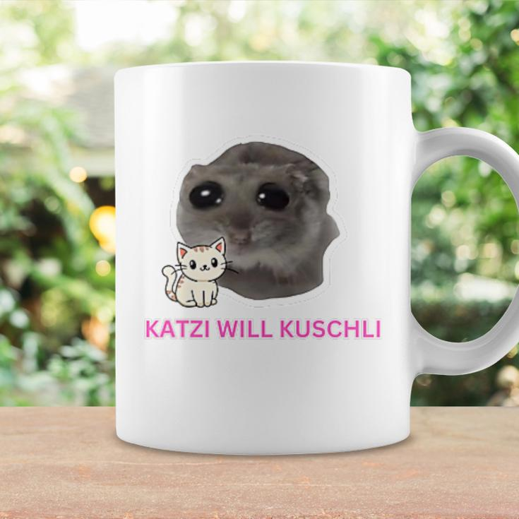 Katzi Will Kuschli Sad Hamster Meme Tassen Geschenkideen