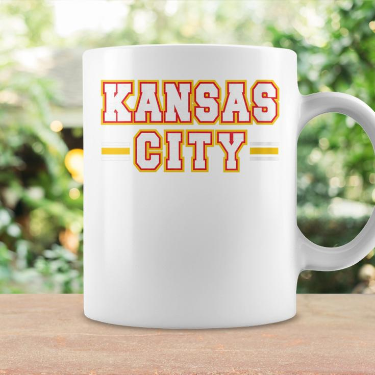 Kc Red Yellow Kansas City Red Striped Retro Kc Fan Local Coffee Mug Gifts ideas
