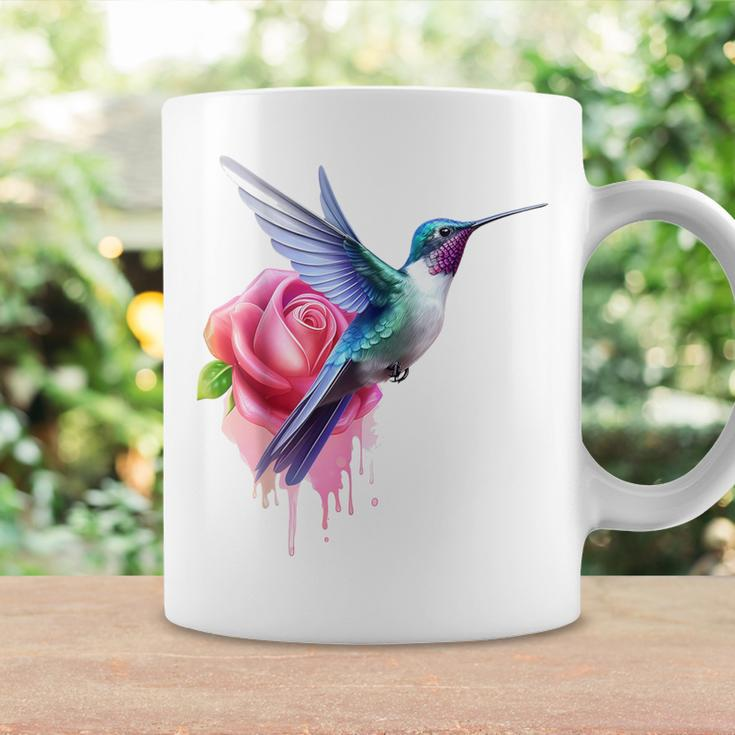 Kolibri-Kunst Rose Tier Bunte Grafik Kolibri Tassen Geschenkideen