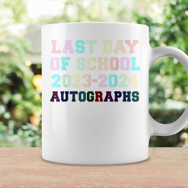 Last Day Of School 2024 Graduation Party Autographs Sign My Coffee Mug Gifts ideas