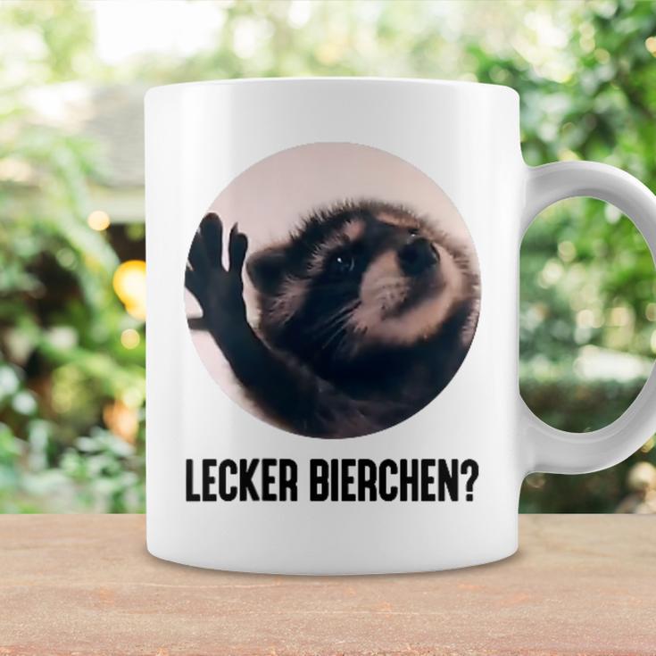 Lecker Bierchen X Pedro Waschbär Meme Cute Racoon Tassen Geschenkideen