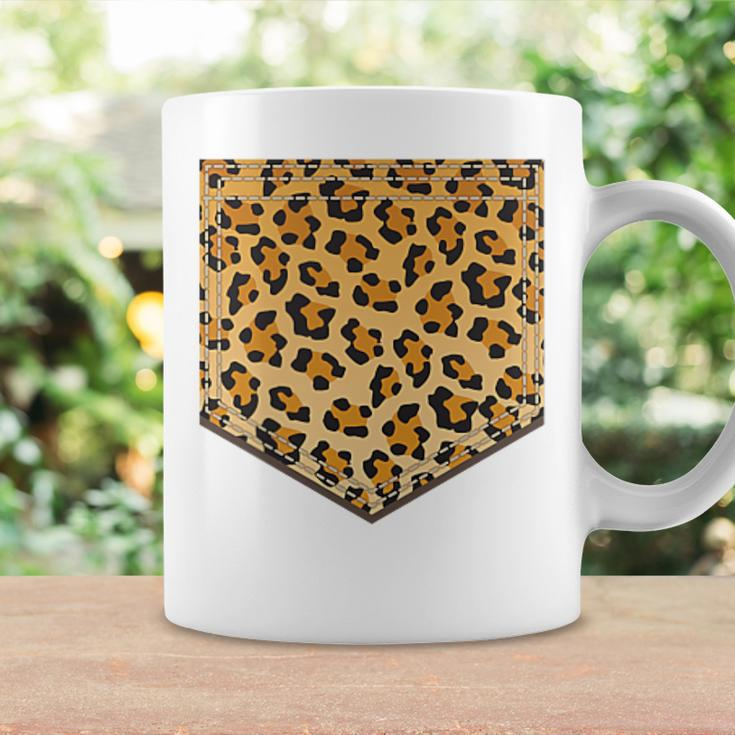 Leopard Print Pocket Cool Animal Lover Cheetah Coffee Mug Gifts ideas