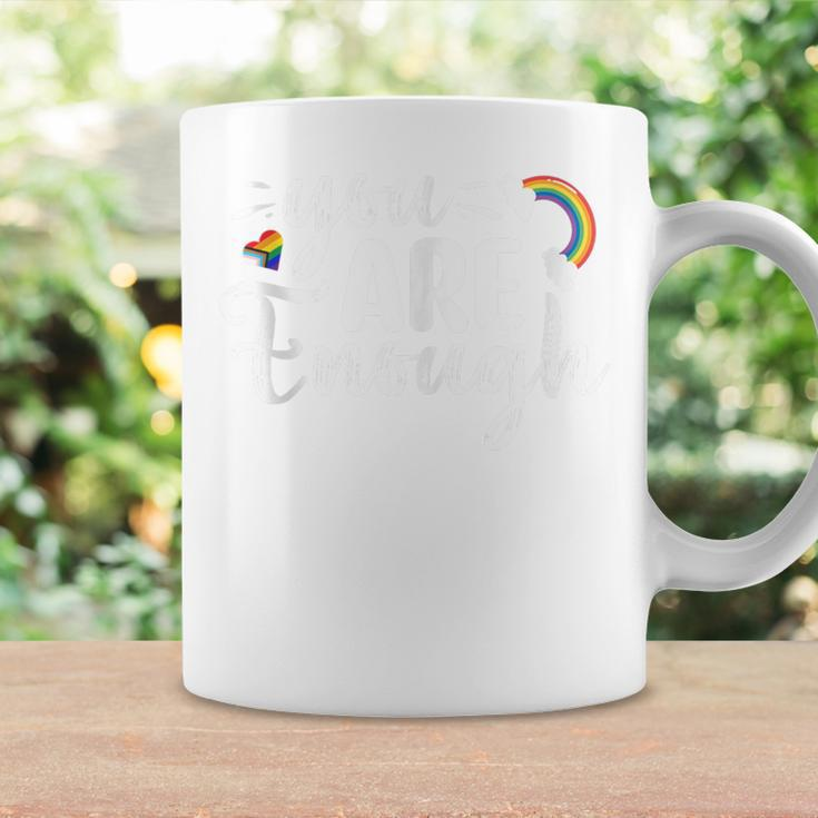 Lgbtq You Are Enough Rainbow Coffee Mug Gifts ideas