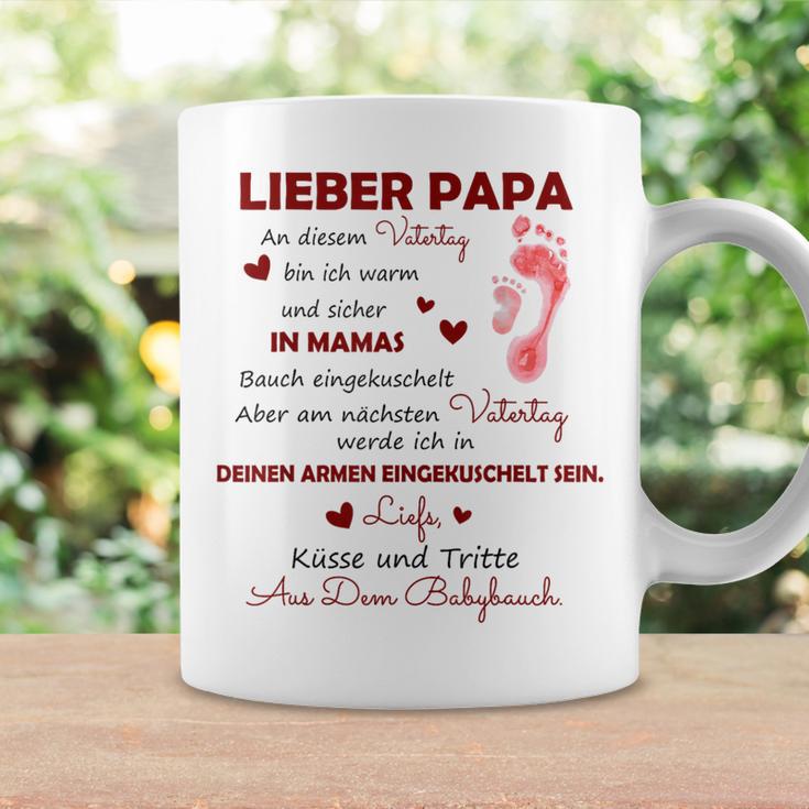 Lieber Papa An Diesematertag Bin Ich Noch In Mama's Belly Gray Tassen Geschenkideen