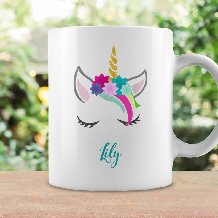Lily Name Personalised Unicorn Coffee Mug Gifts ideas