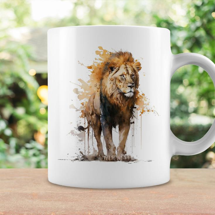 Lion Animal Lovers Motif Animal Zoo Print Lion Coffee Mug Gifts ideas