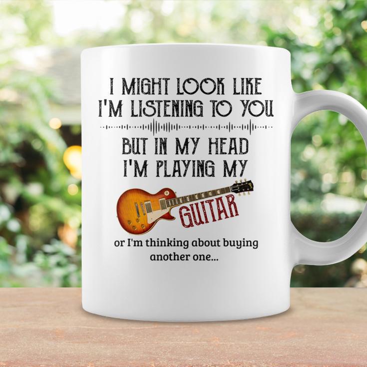 I Might Look Like I'm Listening To You Playing Music Guitar Coffee Mug Gifts ideas