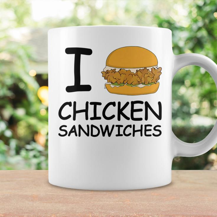 I Love Chicken Sandwich Spicy Nashville Crispy Tender Pickle Coffee Mug Gifts ideas