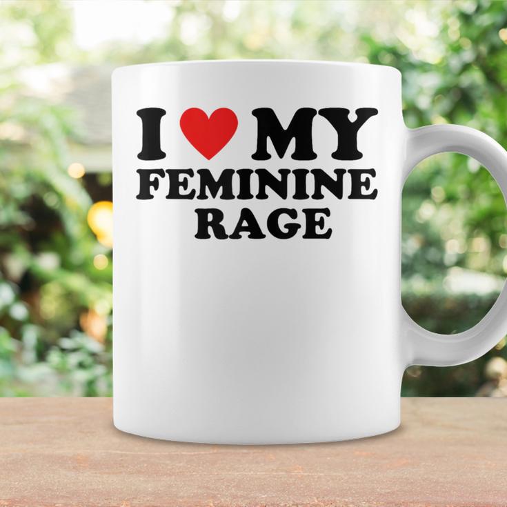 I Love My Feminine Rage Cool Feminist Humor Statement Coffee Mug Gifts ideas