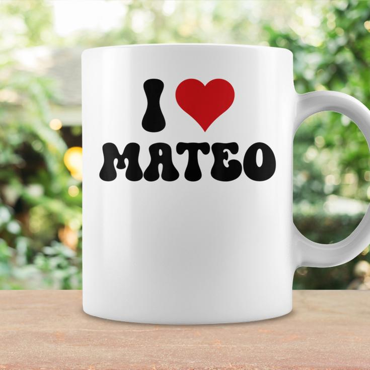 I Love Mateo I Heart Mateo Valentine's Day Coffee Mug Gifts ideas