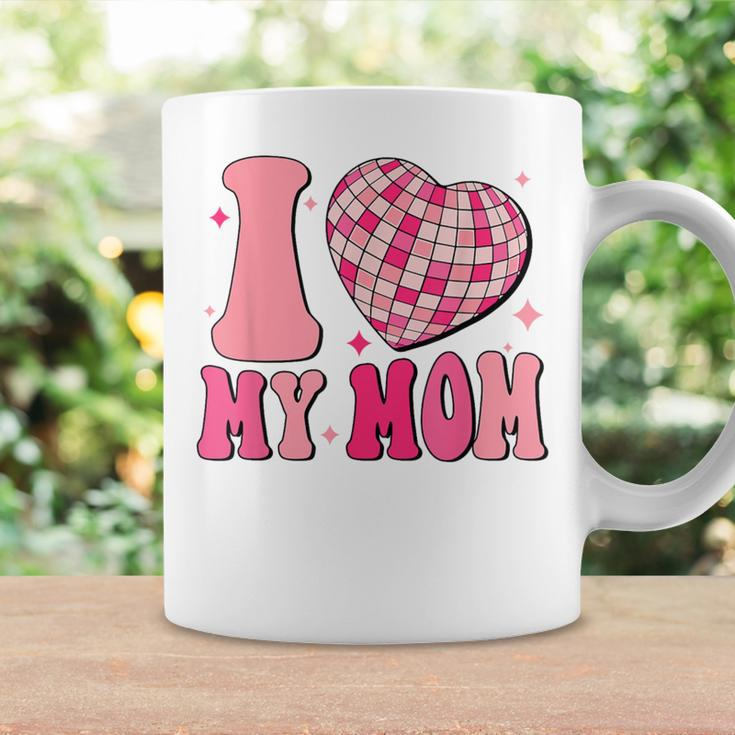 I Love My Mom Cute Groovy Coffee Mug Gifts ideas