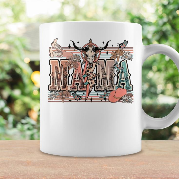 Mama Western Country Cow Skull Cowhide Mom Hippies Mama Coffee Mug Gifts ideas