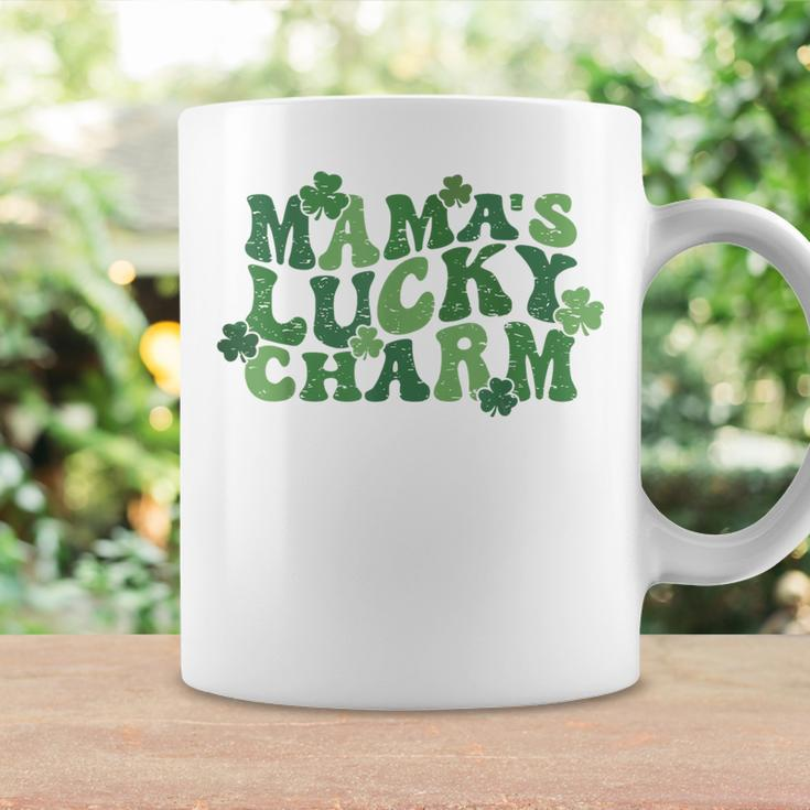 Mama's Lucky Charm Happy St Patrick's Day Groovy Coffee Mug Gifts ideas