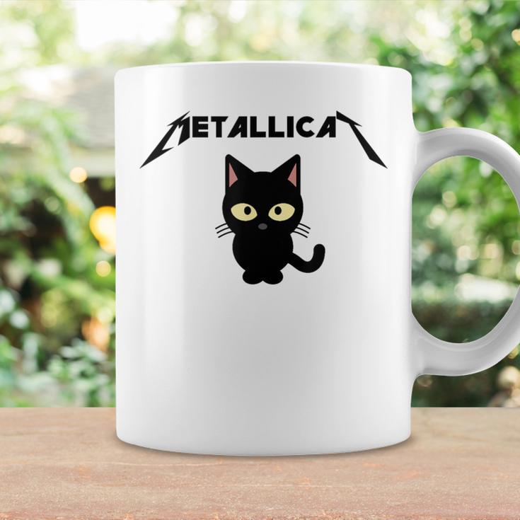 Metallicat Black Cat Lover Rock Heavy Metal Music Joke Coffee Mug Gifts ideas