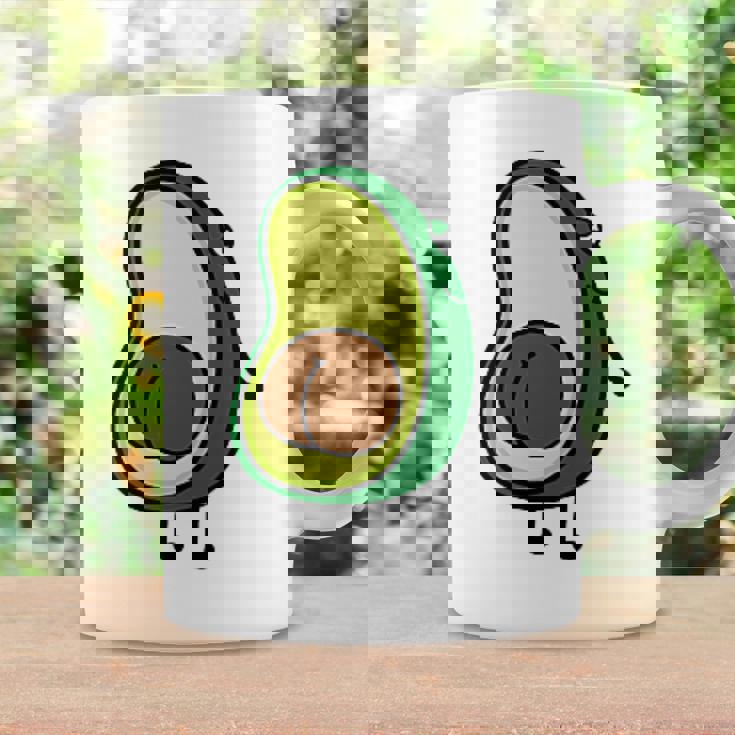 Motif Avocat Fruits Et Légumes Dessin Animé Amusant Kawaii Tasse Idées cadeaux