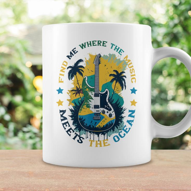 Music Ocean Quote For Musician Beach Lover Summer Vacation Coffee Mug Gifts ideas