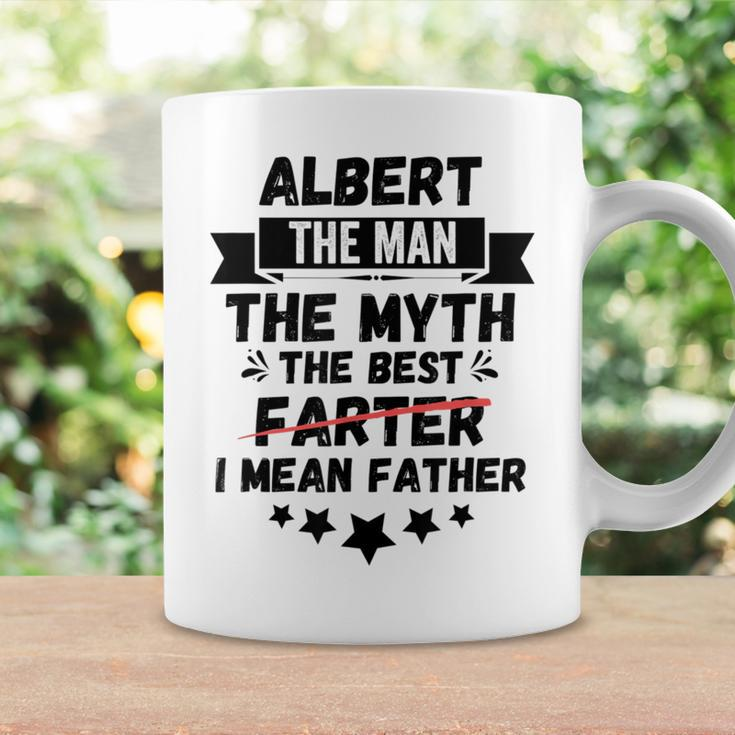 Name Albert Man Myth Best Farter Father Custom Dad Coffee Mug Gifts ideas