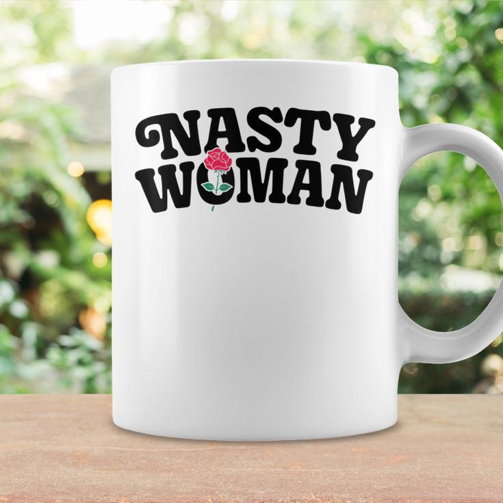 Nasty Woman Feminist Rose Flower Feminism Floral Coffee Mug Gifts ideas