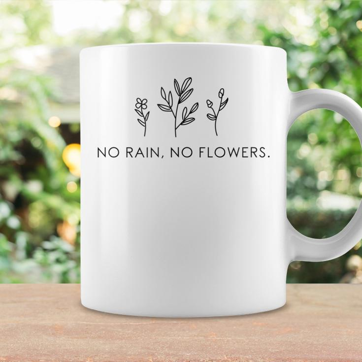No Rain No Flowers For Our Planet Handdrawn Plants Coffee Mug Gifts ideas
