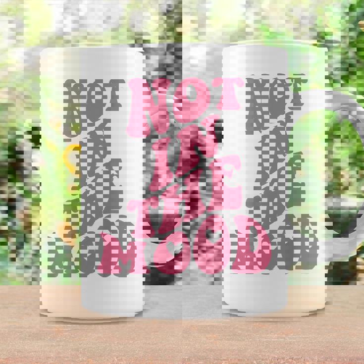 Not In The Mood Aesthetic Words On Back Trendy Coffee Mug Gifts ideas