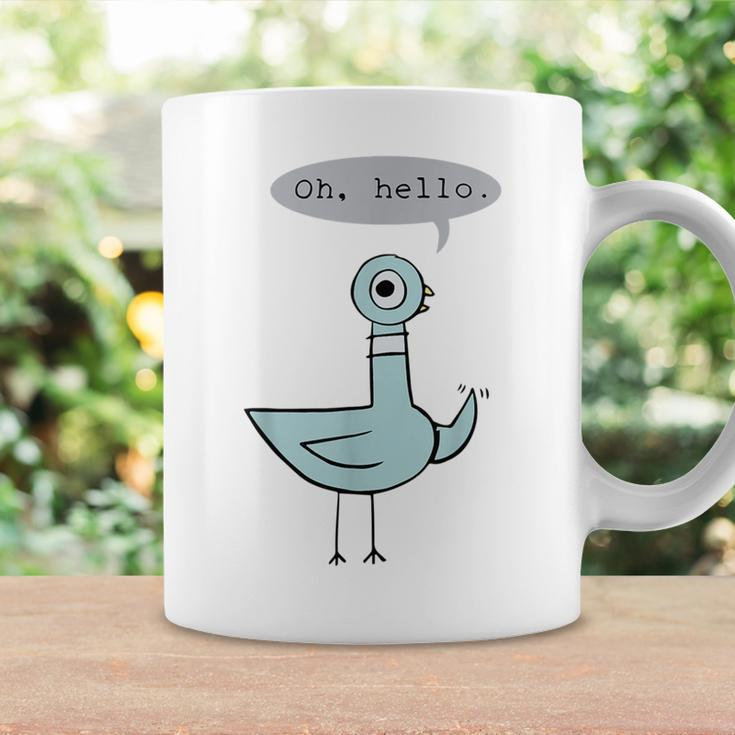 Oh Hello Quote Changeable Pigeon Back To School Kids Coffee Mug Gifts ideas