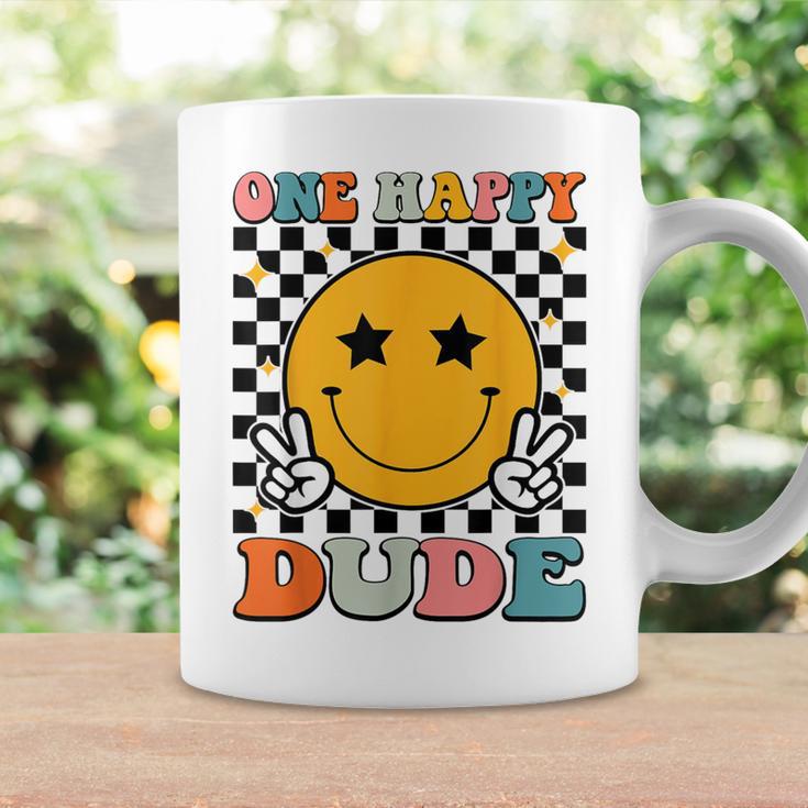 One Happy Dude Retro Groovy 1St Birthday Family Matching Coffee Mug Gifts ideas