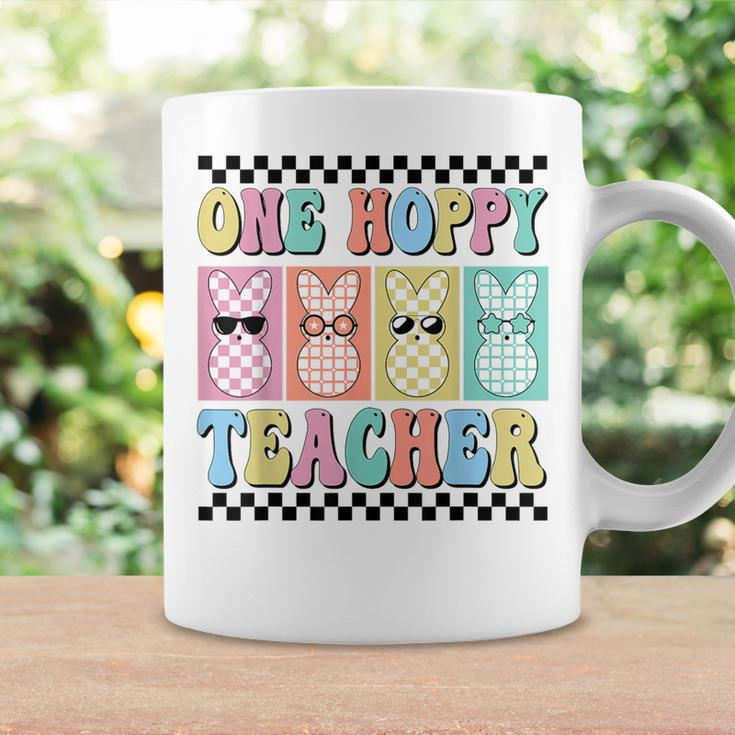One Hoppy Teacher Cute Happy Easter Day Egg Bunny Ears Women Coffee Mug Gifts ideas
