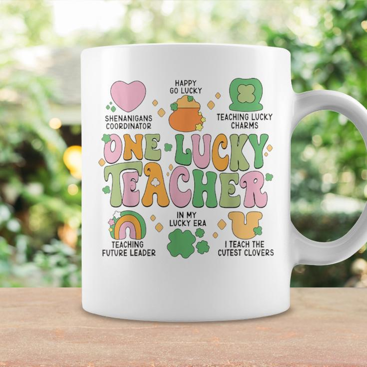 One Lucky Teacher Groovy Teacher St Patrick's Lucky Charms Coffee Mug Gifts ideas