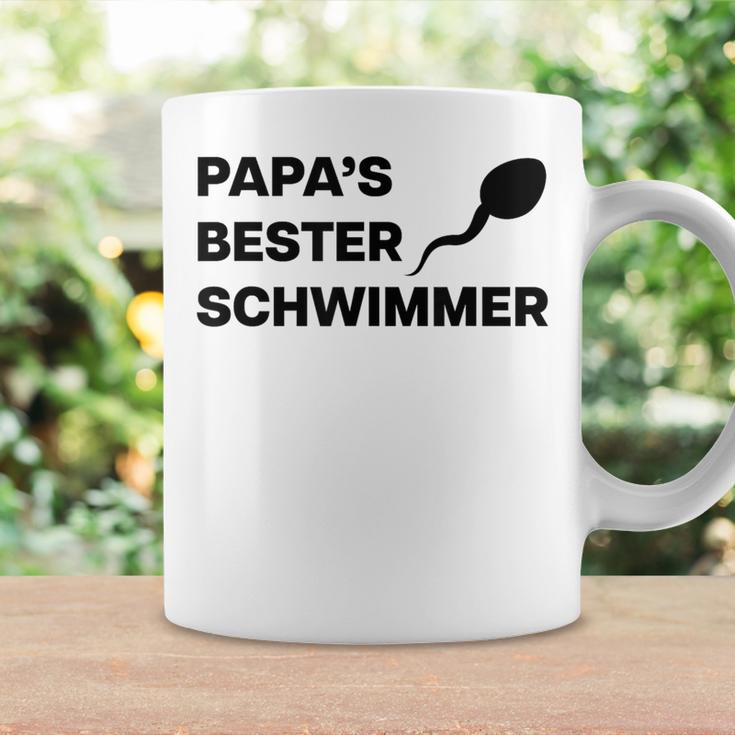 Papa's Bester Schwimmer X Lecker Bierchen Party Outfit Tassen Geschenkideen