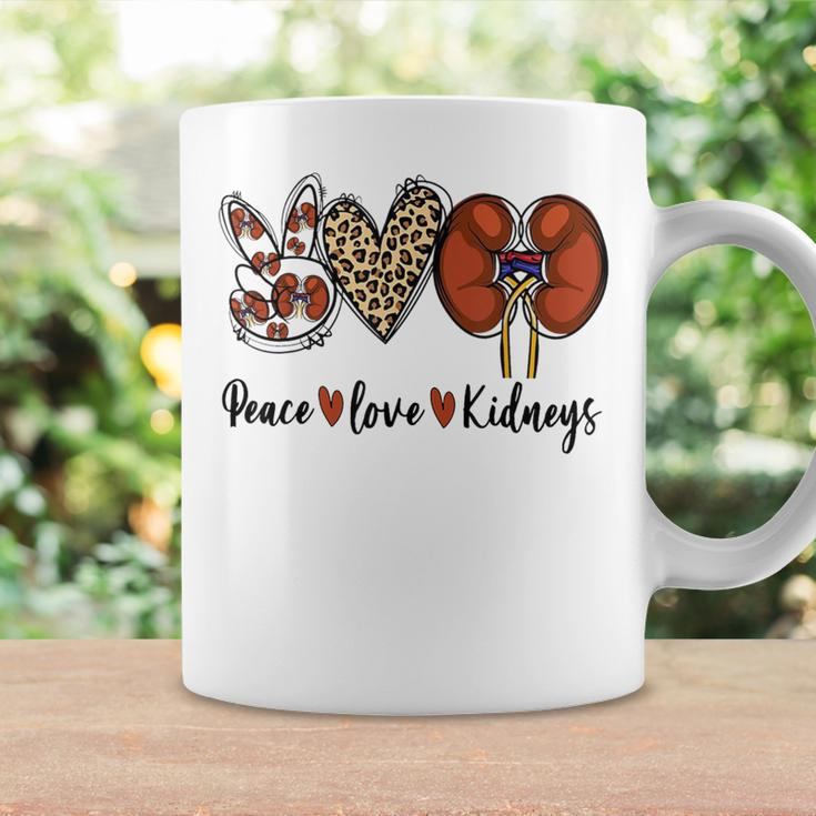 Peace Love Kidneys Leopard Dialysis Nurse Kidney Awareness Coffee Mug Gifts ideas