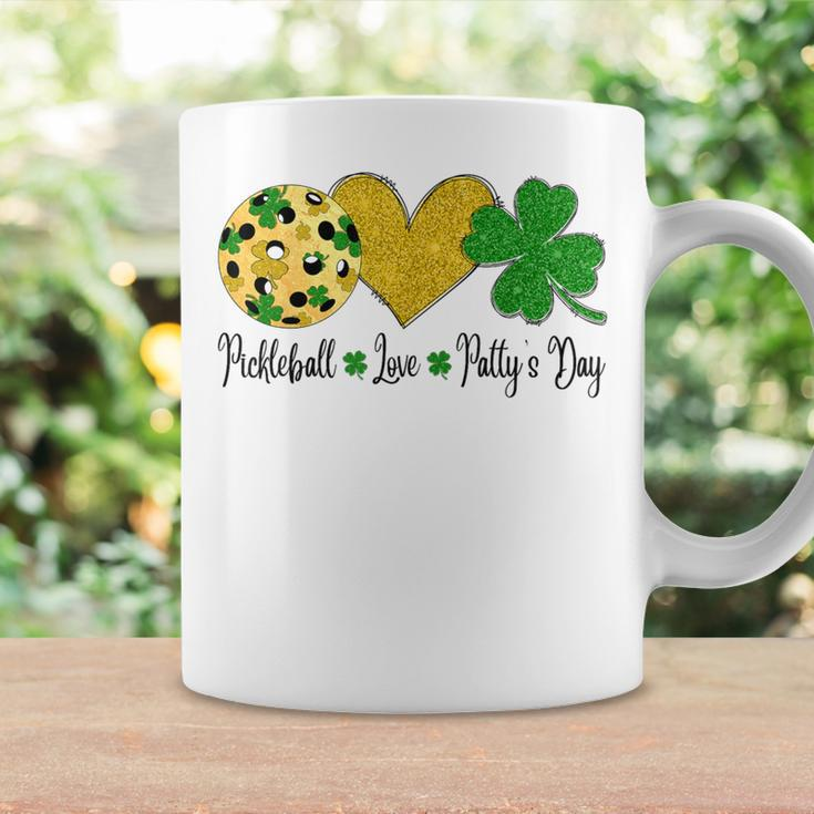 Peace Love Patty's Day Pickleball Shamrocks St Patrick's Day Coffee Mug Gifts ideas