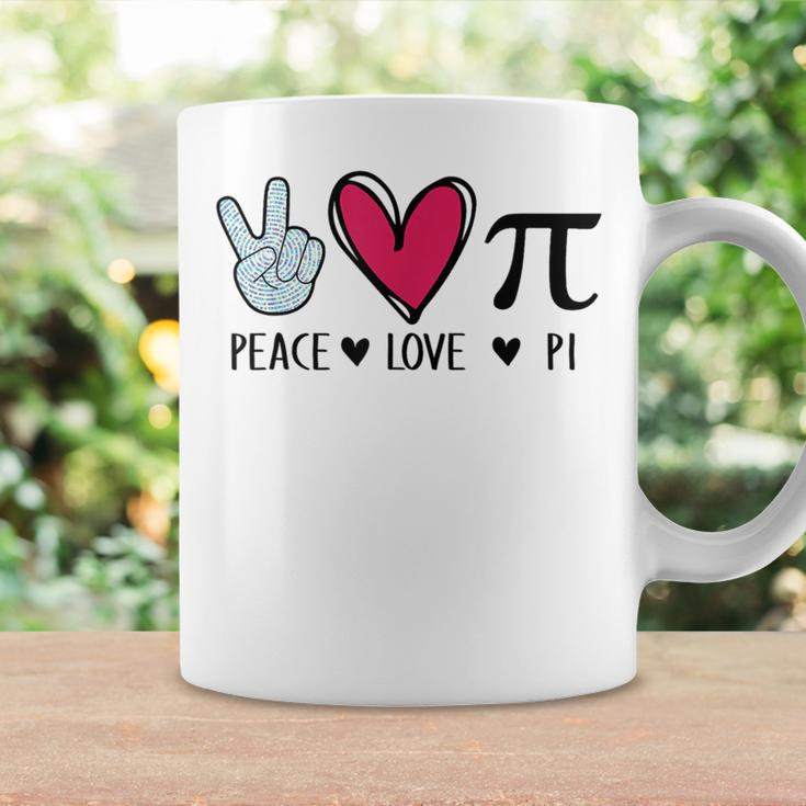 Peace Love Pi Math Lover Teacher Pi Day Mathematic Pi Symbol Coffee Mug Gifts ideas