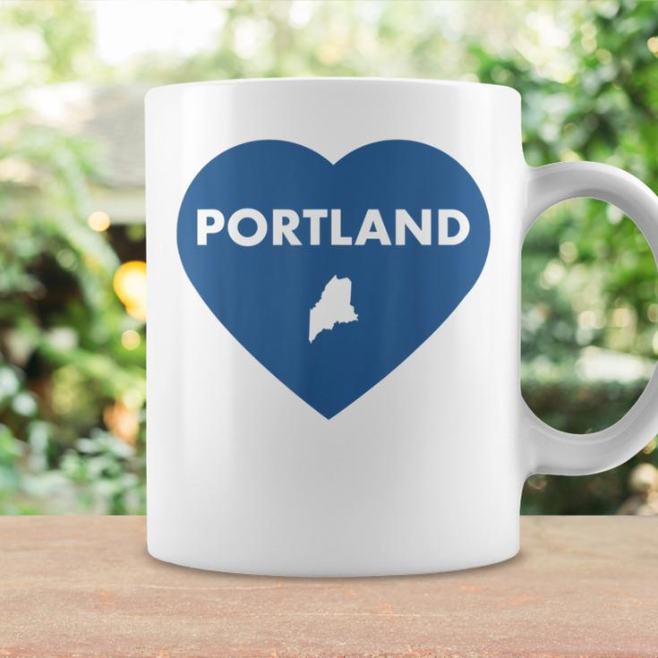 Portland Maine Heart Pride Retro Love Coffee Mug Gifts ideas