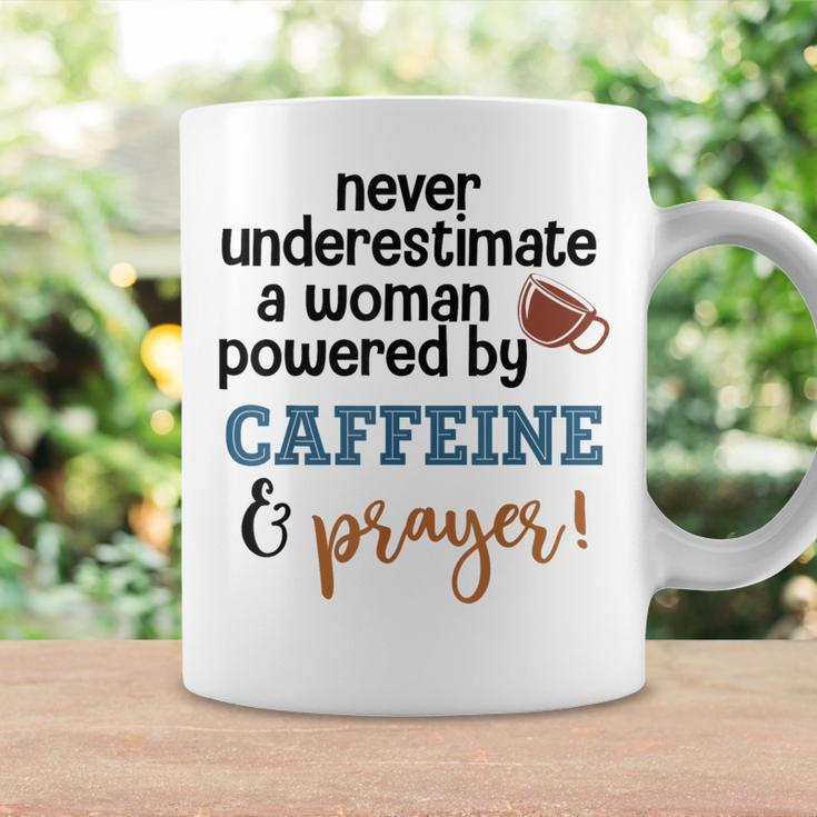 Powered By Caffeine & Prayer Coffee Mug Gifts ideas