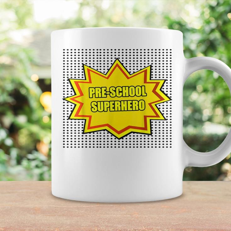 Pre-School Pre-K Superhero Comic Book Style School Coffee Mug Gifts ideas