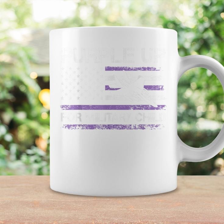 Purple Up For Military Child Month Air Force Us Flag Coffee Mug Gifts ideas