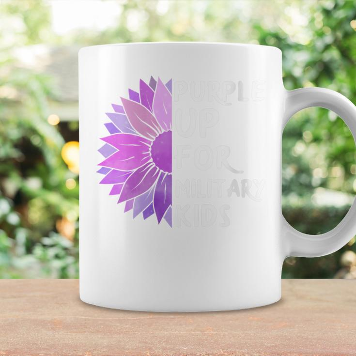 Purple Up Military Child Sunflower Military Brats Month Coffee Mug Gifts ideas