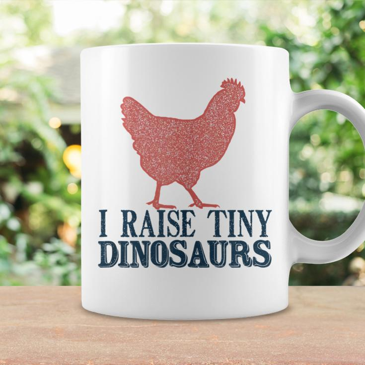 I Raise Tiny Dinosaurs Vintage Retro Chicken Silhouette Coffee Mug Gifts ideas