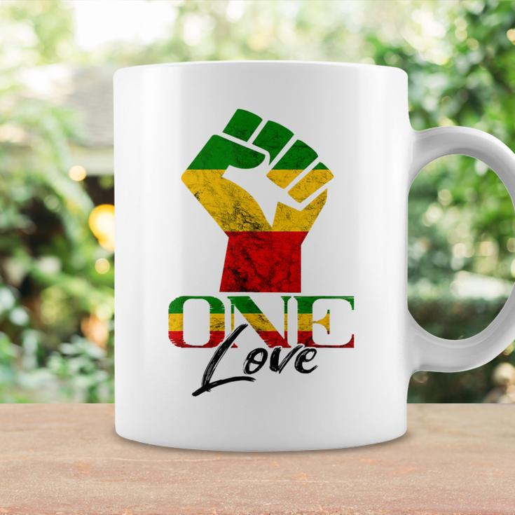 Rasta Reggae One Love Reggae Roots Handfist Reggae Flag Coffee Mug Gifts ideas