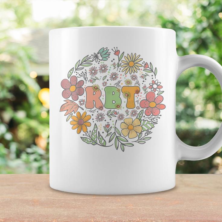 Rbt Nurse Registered Behavior Technician Groovy Wildflowers Coffee Mug Gifts ideas