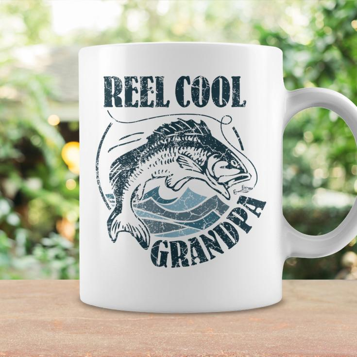 Reel Cool Grandpa Fishing Dad Father's Day Fisherman Coffee Mug - Monsterry