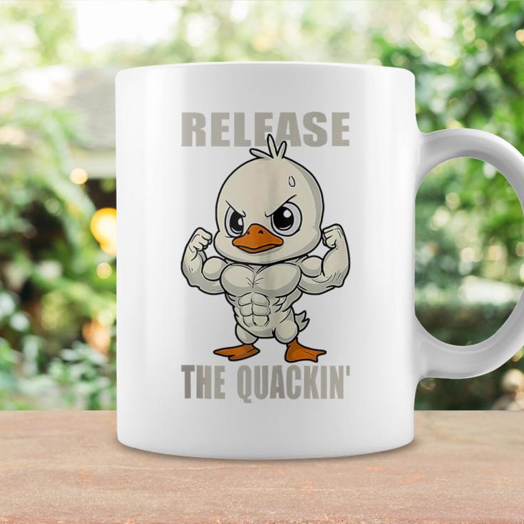 Release The Quackin Duck Gym Weightlifting Bodybuilder Coffee Mug Gifts ideas