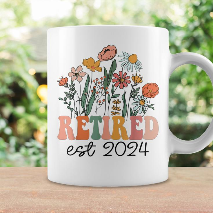 Retired 2024 Retirement For 2024 Wildflower Coffee Mug Gifts ideas