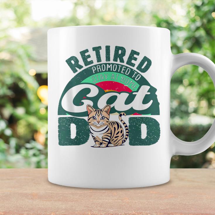 Retired Promoted To Stay At Home Cat Dad Retired Cats Owner Coffee Mug Gifts ideas