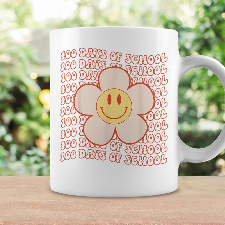 Retro Groovy Happy Face 100 Days Of School Cute 100Th Day Coffee Mug Gifts ideas