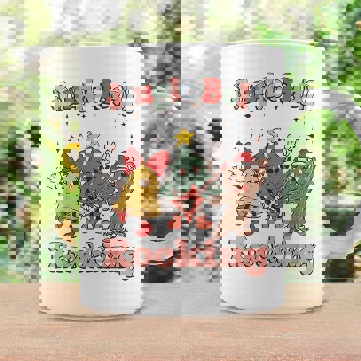 Retro Groovy Jingle Rock Bell Merry Christmas Hippie Outfit Coffee Mug Gifts ideas