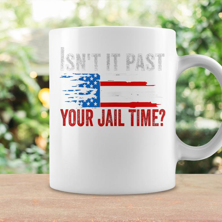 Retro Isn't It Past Your Jail Time Vintage American Flag Coffee Mug Gifts ideas